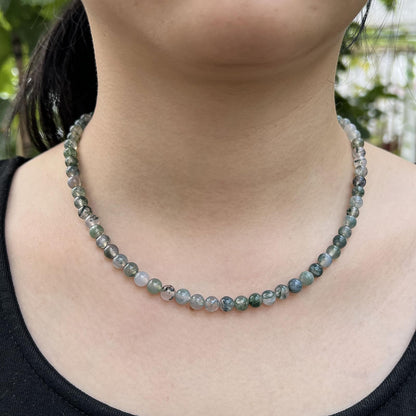 Green Aventurine Jade Necklace, Green Choker Necklace Healing Crystal Necklace with Pearl for Women, Handmade Necklaces Spiritual Jewelry for Women.