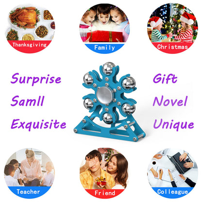 Desk-Fidget-Toys for Ferris-Wheels-Spinner: 4mins Kinetic-Metal-Spinner, Cool-Gadgets-Stuff for Kid Children Teen Adult EDC-Toy, ADHD Tools Stress Relief for Office Home School Men Woman Christmas