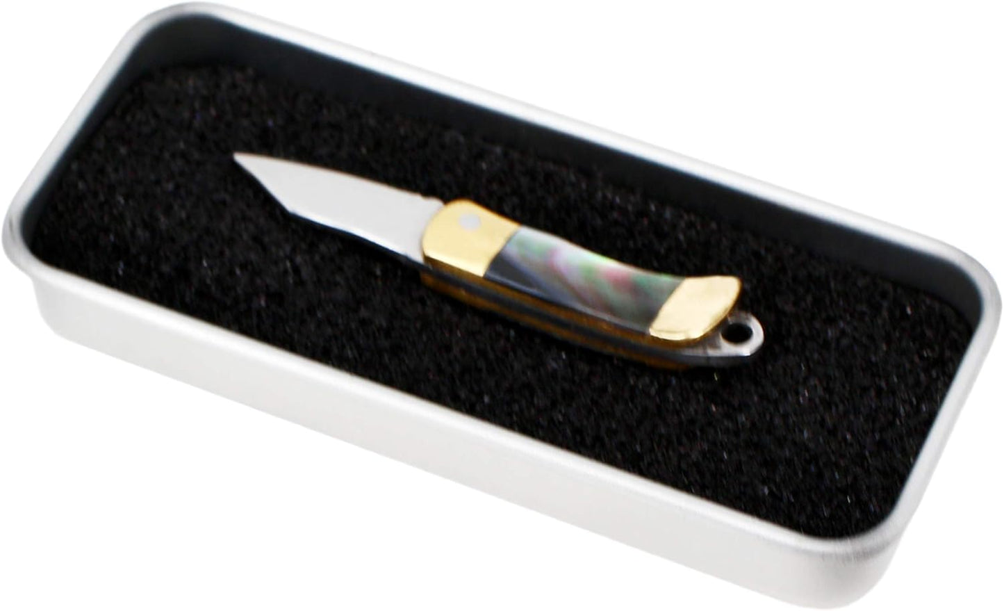 Miniature Gadgets Pocket Knife, Eastern Delights EDC Ultra Smallest Multifunction Cutting Blade Tool (Black Shell Handle)