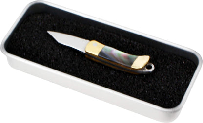 Miniature Gadgets Pocket Knife, Eastern Delights EDC Ultra Smallest Multifunction Cutting Blade Tool (Black Shell Handle)