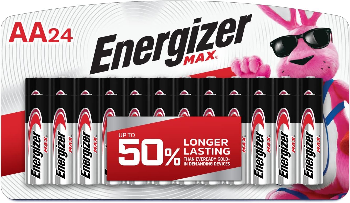 Energizer AA Batteries, MAX Double AA Battery Alkaline, 4 Count