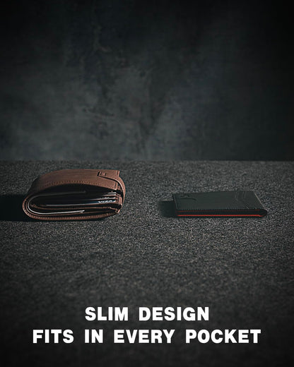 Zitahli Money Clip Wallets for Men,Slim Bifold Wallet 10-12 Cards, Mens Leather Wallet with ID Window,RFID Blocking Thin Minimalist Credit Card Holder,Gifts for Him