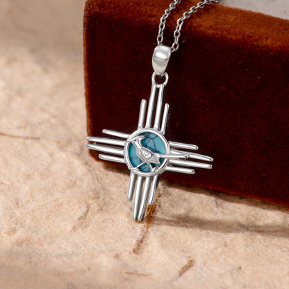 PROESS Sterling Silver Kokopelli Necklace Southwestern Jewelry Gifts for Men Women