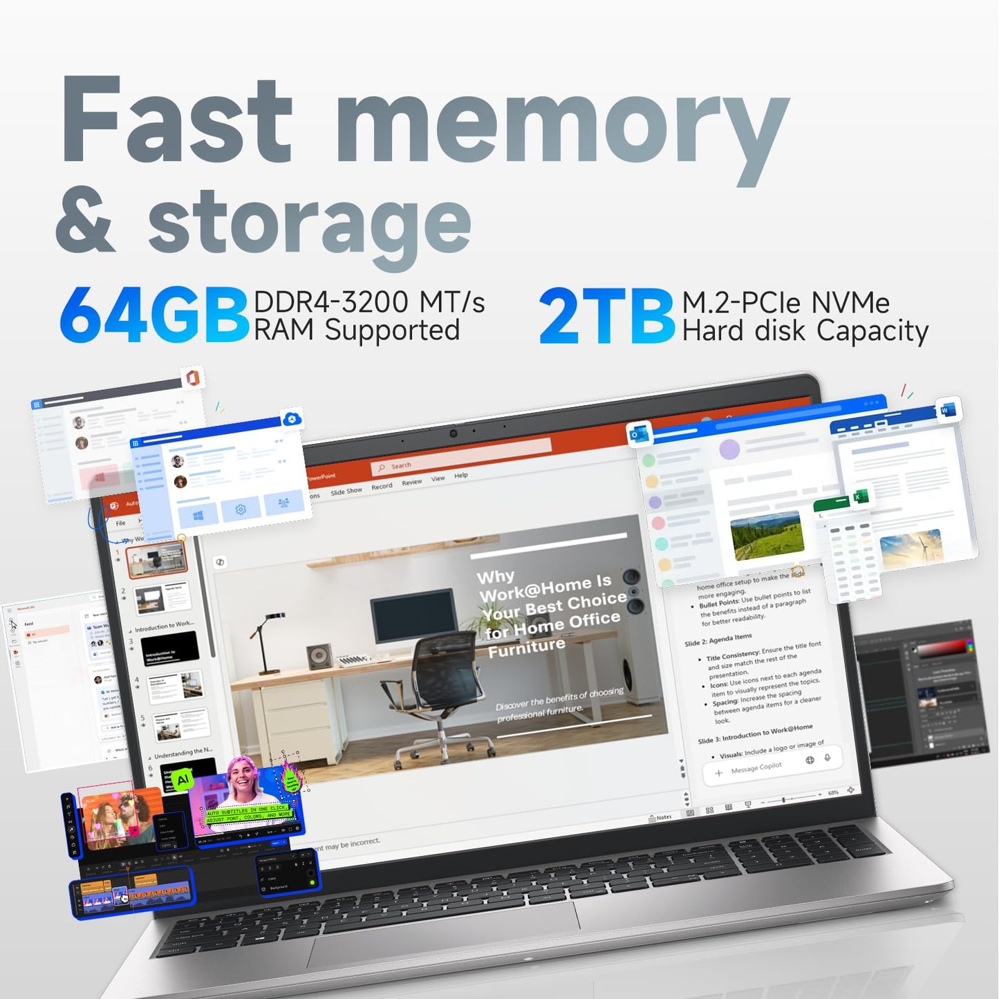 Dell 15 Laptop for Business & Student, 13th Gen Intel Core i7-1355U(Up to 5.0GHz), 15.6" FHD 120Hz 250Nits, 64GB RAM, 2TB SSD, Windows 11 Pro, Backlit Keyboard & Fingerprint, Copilot AI, Wi-Fi 6 & BT