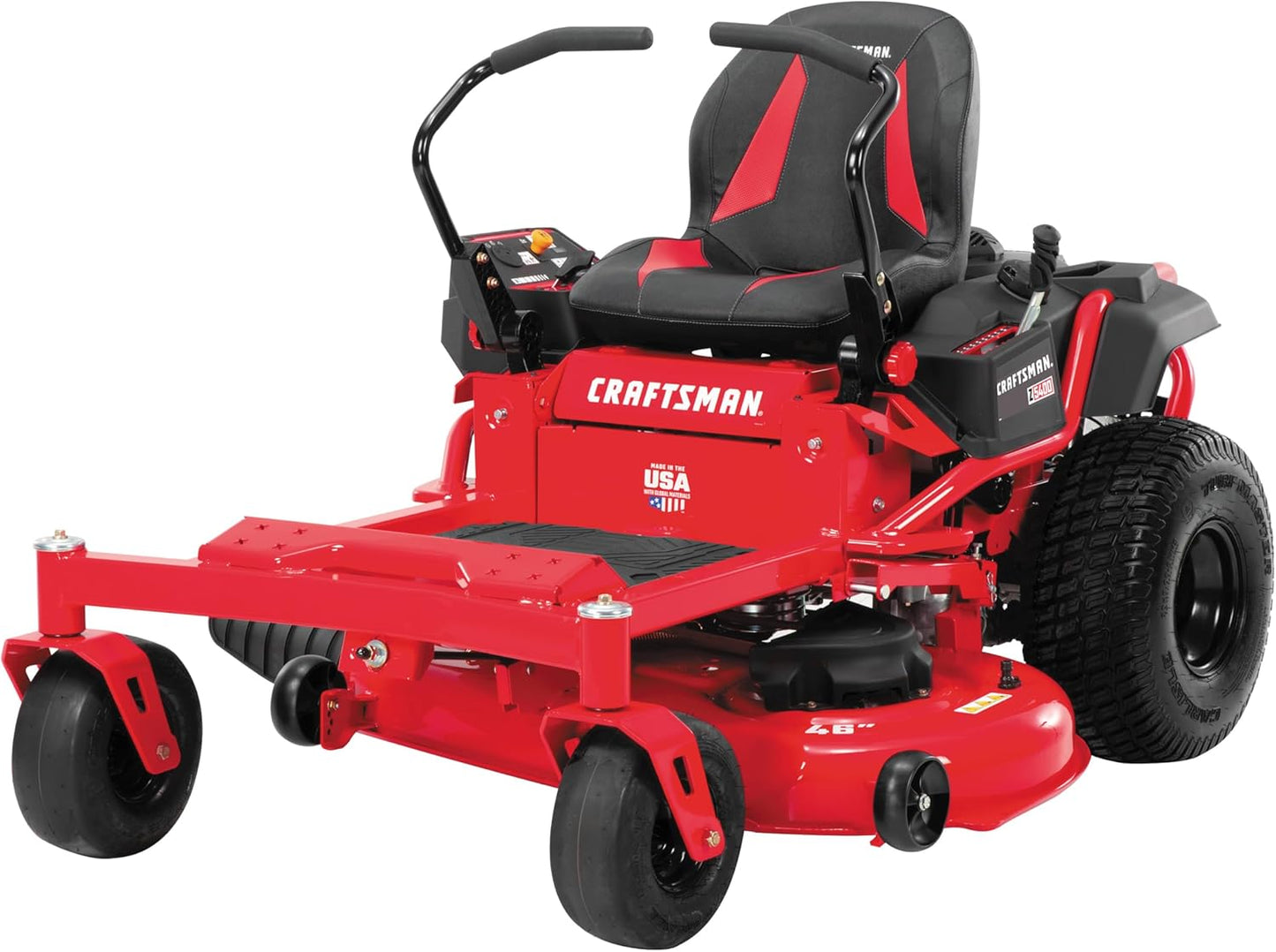 Craftsman 46" Gas Zero-Turn Riding Lawn Mower with 22.0 HP* Kohler 7000 Series Engine, Gas Lawn Tractor with Dual Hydrostatic Transmission, Red/Black