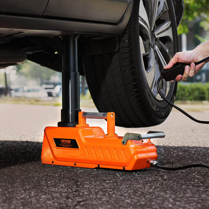 VEVOR Electric Car Jack, 5 Tons /11000 lbs, Electric Scissor Jack with Built-in Inflator, 12V Tire Change Replacement with Electric Impact Wrench & LED Light, Portable Jack kit for Sedan, SUV, Truck