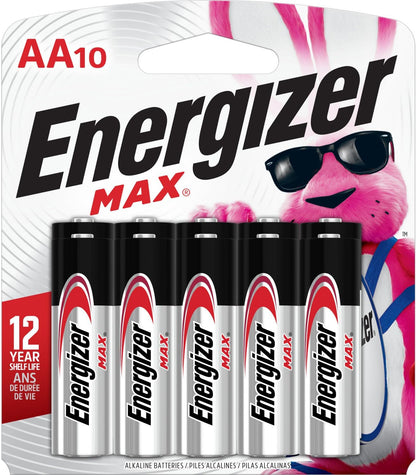 Energizer AA Batteries, MAX Double AA Battery Alkaline, 4 Count