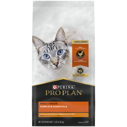 Purina Pro Plan High Protein Cat Food With Probiotics for Cats, Chicken and Rice Formula - 16 lb. Bag