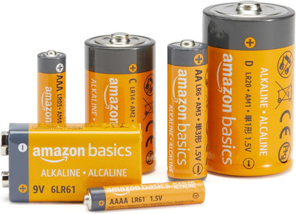 Amazon Basics AAA Long-Lasting Alkaline Batteries, 100-Count, 1.5 Volt, 10-Year Shelf Life, Reliable for Multiple Devices