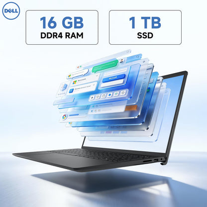 Dell 15 DC15250 Touchscreen Laptop, Intel Core i7-1355U(Up to 5.0 GHz), 15.6" FHD Anti Glare Screen, Intel UHD Graphics, 32 GB RAM, 1 TB SSD, Wi-Fi 6, Windows 11 Pro, Copilot-AI Chat, REDRAGON Mouse