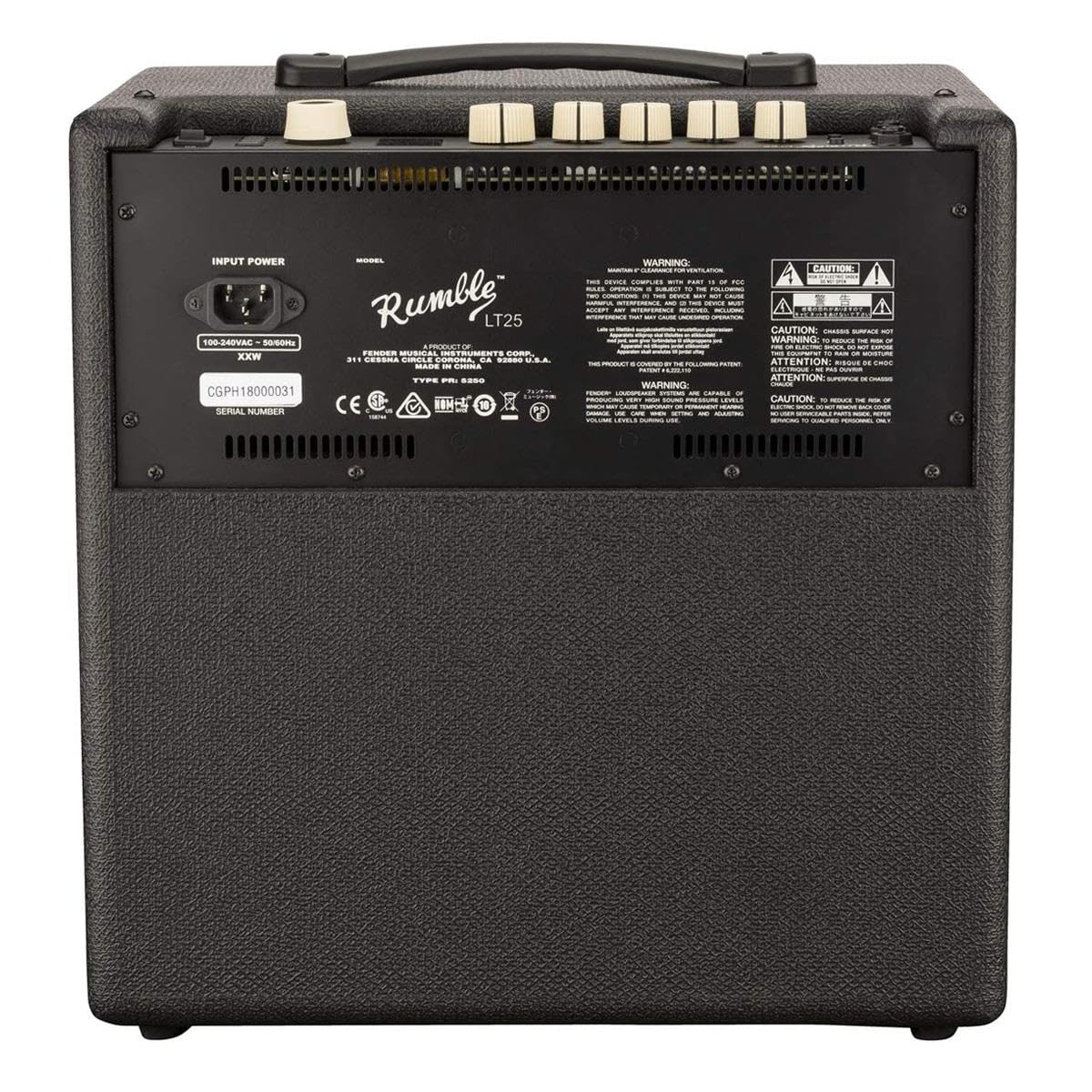 Fender Rumble 40 V3 Bass Amp for Bass Guitar, 40 Watts, with 2-Year Warranty Speaker, with Overdrive Circuit and Mid-Scoop Contour Switch