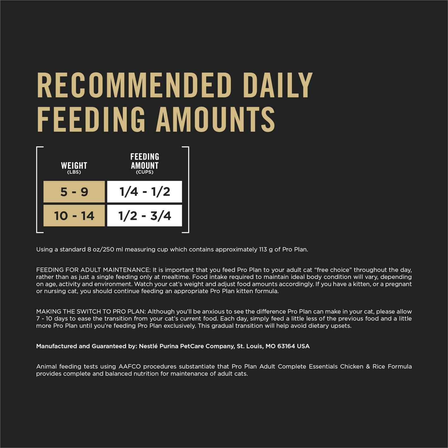 Purina Pro Plan High Protein Cat Food With Probiotics for Cats, Chicken and Rice Formula - 16 lb. Bag