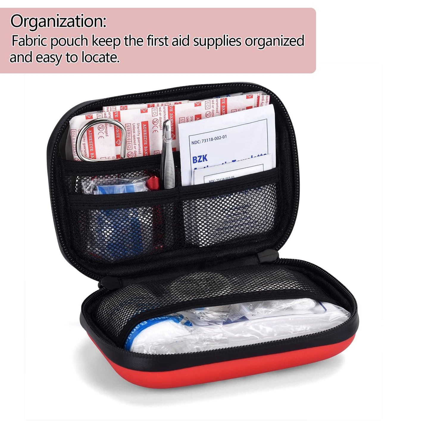 Besst Survivor Premium First Aid Kit - Waterproof Molle Medical Bag with Color-Coded Compartments, with Israeli Bandage, Rescue Blanket & CPR Mask for Home, Car, Hiking, Camping & Outdoor Emergencies