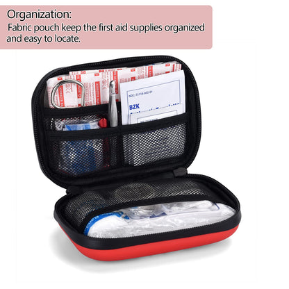 Besst Survivor Premium First Aid Kit - Waterproof Molle Medical Bag with Color-Coded Compartments, with Israeli Bandage, Rescue Blanket & CPR Mask for Home, Car, Hiking, Camping & Outdoor Emergencies