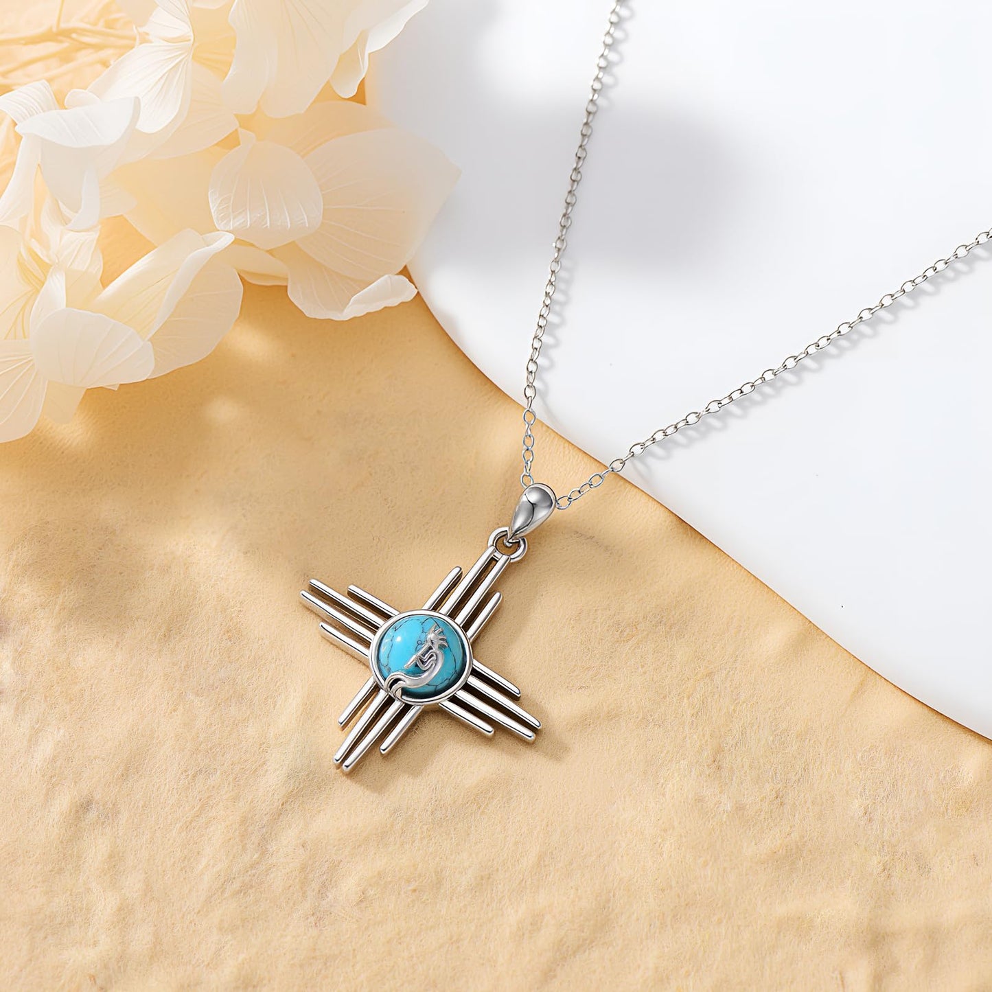 PROESS Sterling Silver Kokopelli Necklace Southwestern Jewelry Gifts for Men Women
