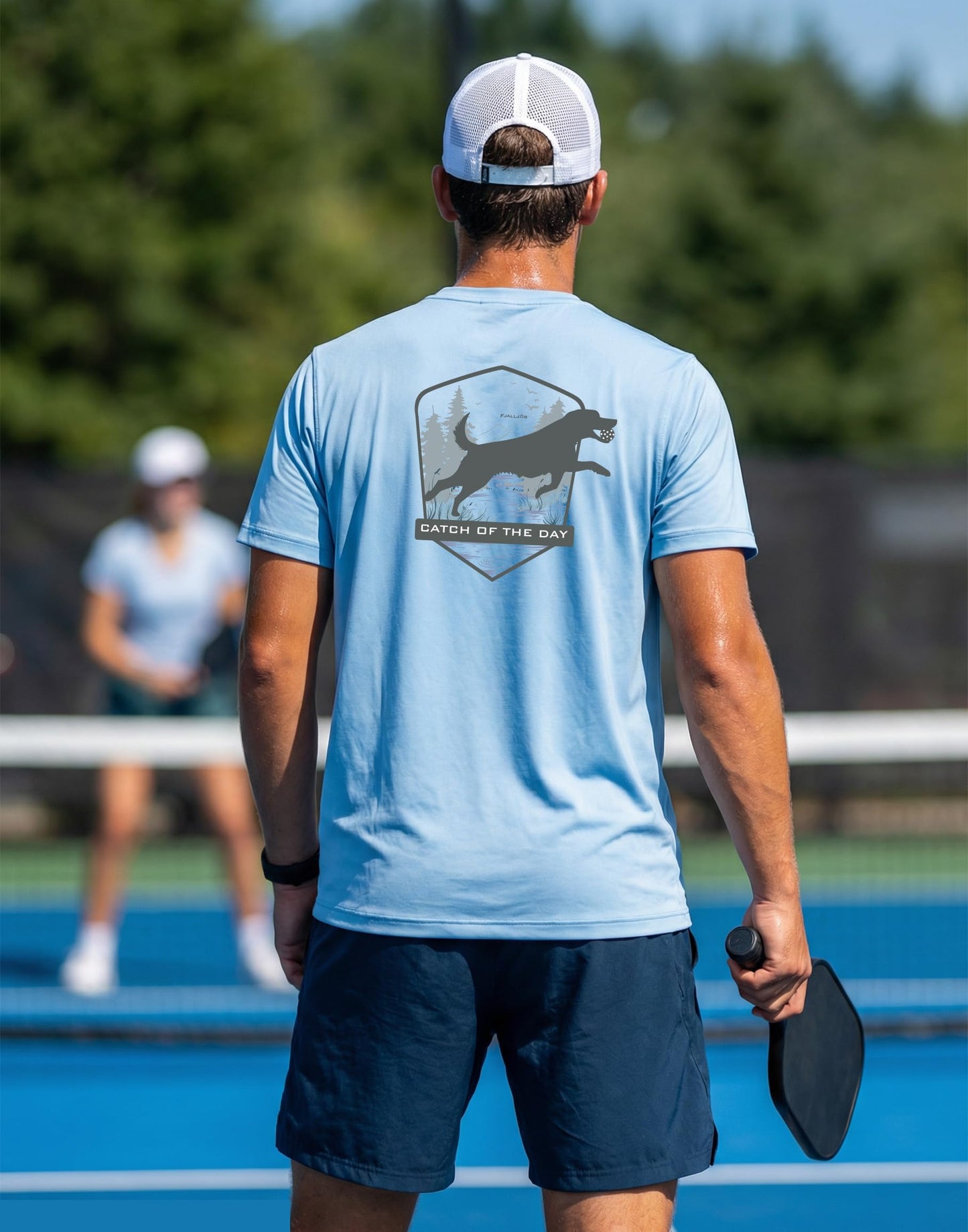 Pickleball Shirts for Men - UPF 50+ Quick Dry Performance Tee Short Sleeve T-Shirt for Pickleball Players