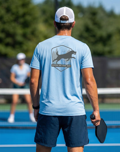 Pickleball Shirts for Men - UPF 50+ Quick Dry Performance Tee Short Sleeve T-Shirt for Pickleball Players