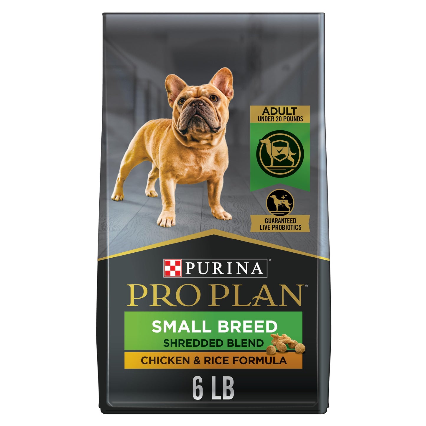 Purina Pro Plan Small Breed Dog Food Shredded Blend Chicken and Rice Formula With Guaranteed Live Probiotics - 34 lb. Bag