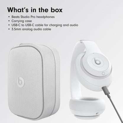 Beats Studio Pro - Premium Wireless Over-Ear Headphones- Up to 40-Hour Battery Life, Active Noise Cancelling, USB-C Lossless Audio, Apple & Android Compatible - Black