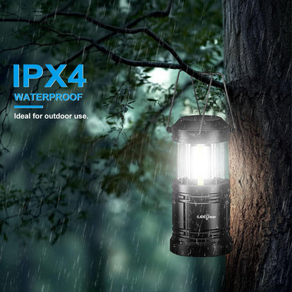 LED Camping Lantern, Battery Operated, 2 Pack