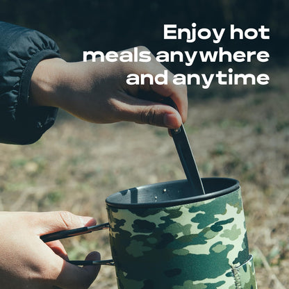 Fire-Maple Fixed Star 1 Backpacking and Camping Stove System, Black 18oz | 30% Faster Boil with HX Base, Piezo Ignition, Compact & Durable, All-in-One Pot, Compatible with Most Canisters, Portable