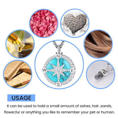 Turquoise Jewelry for Women Men 925 Sterling Silver Pendant Urn Necklaces for Ashes Picture Locket Necklace Thor Hammer Yggdrasil Virgen De Guadalupe St Michael Christopher Judas Witches Knot Necklace