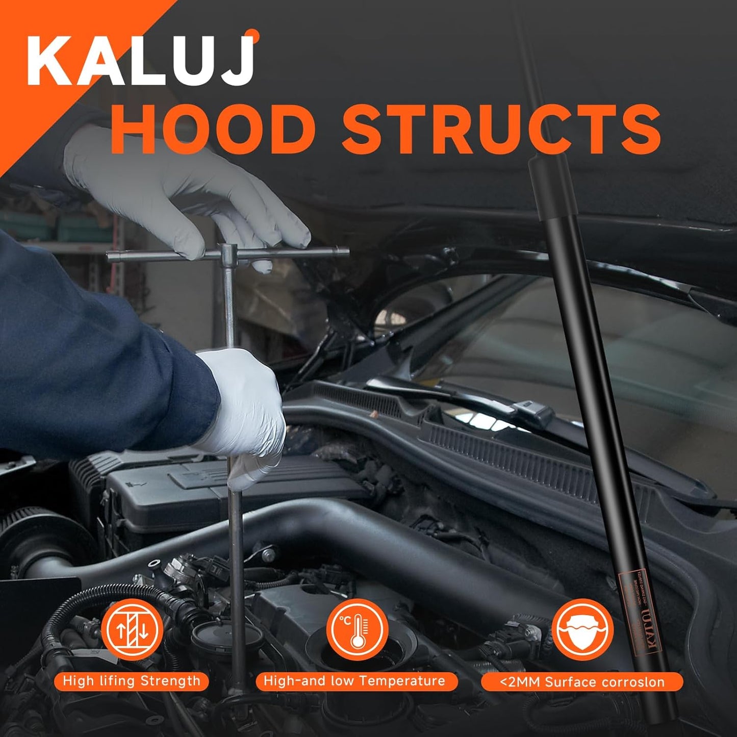 Hood Struts Lift Supports Compatible with Ford Crown Victoria 1992-1997, for Mercury Grand Marquis 1992-1997, for Lincoln Town Car 1998-2002 Sedan Limousine, Replace OE# F3AZ16C826A 4467, 2PCS
