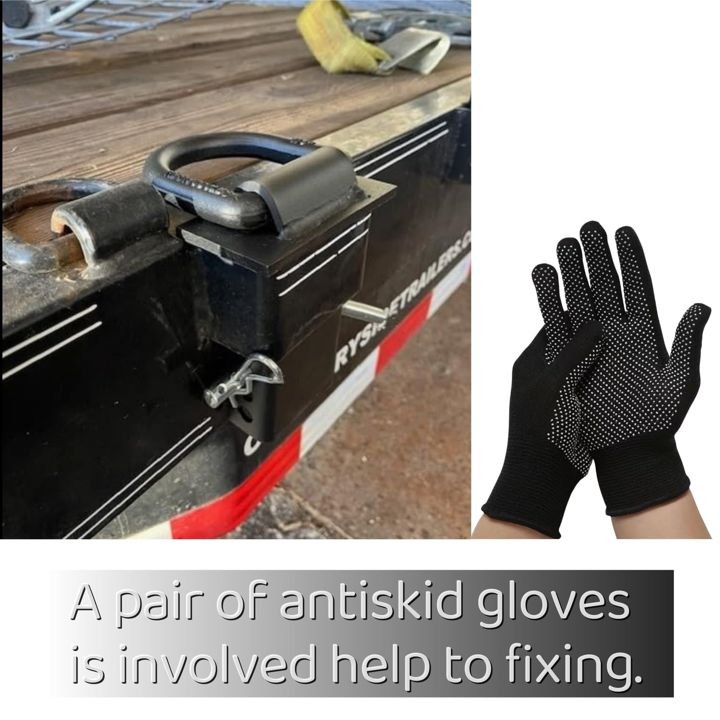 12000lbs Heavy Duty Removable D Ring Stake Pocket tie Down for Utility Trailers and Flatbeds Equipped with Stake Pockets Stake Pocket D-Rings