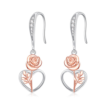 Dangle Earrings 925 Sterling Silver Leverback Earrings Birthday Gift Christmas Sterling Silver Jewelry for Women