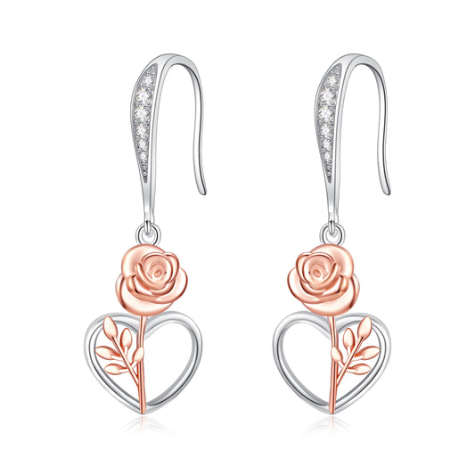 Dangle Earrings 925 Sterling Silver Leverback Earrings Birthday Gift Christmas Sterling Silver Jewelry for Women