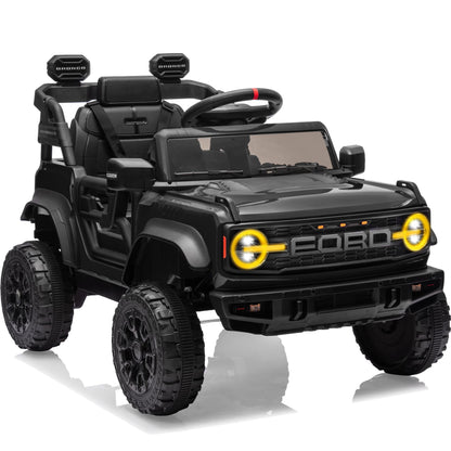 First Ride On 24V Ride on Toys for Big Kids, Licensed Ford Bronco Raptor 2 Seater Ride on Cars with Remote Control, Ride on Truck w/ 4-Wheeler Suspension, 3 Speeds, Led Lights, Bluetooth (24V, Pink) | First Ride On, 24V, for Big Kids, 2 Seater, with Remot