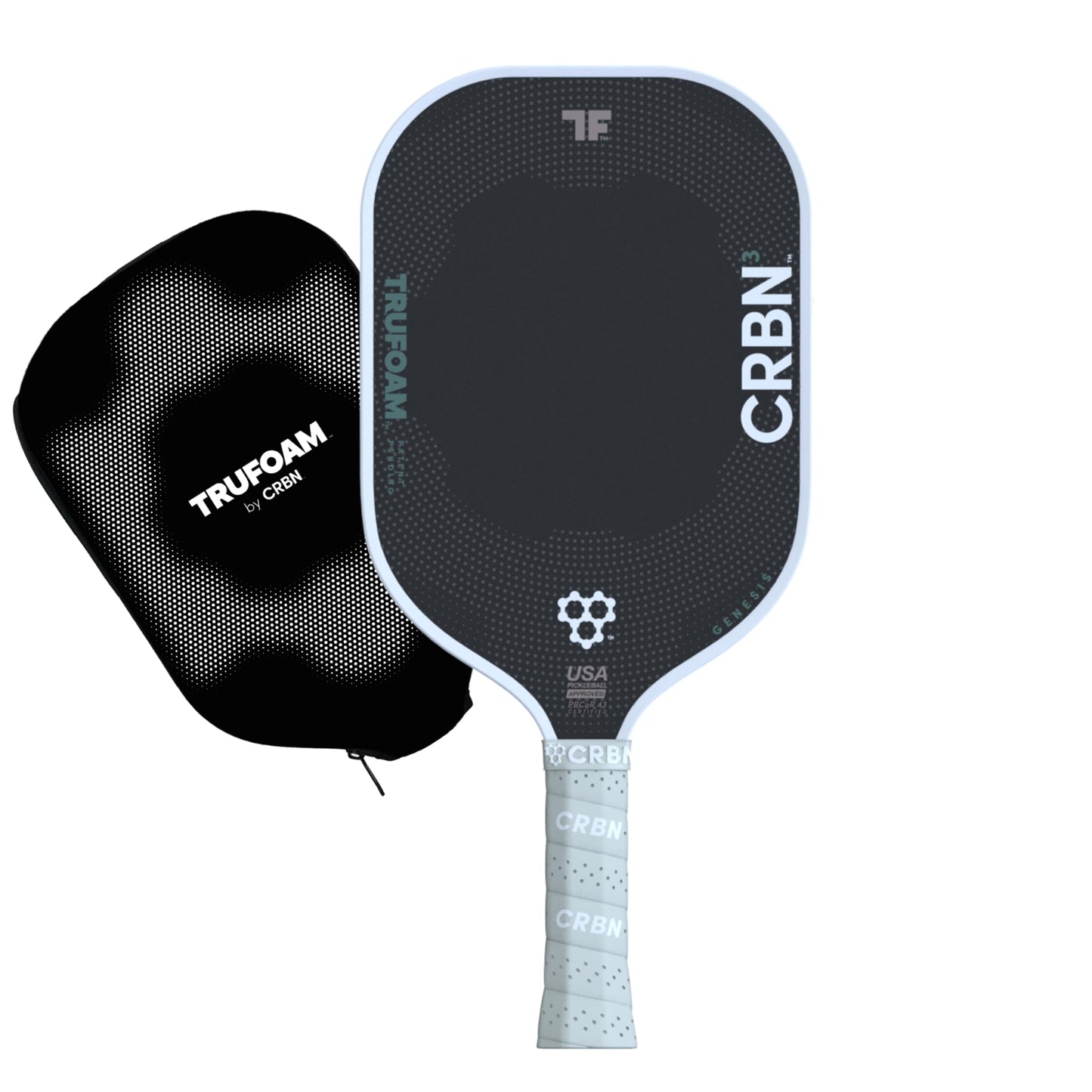 CRBN Pickleball - TruFoam Genesis - Carbon Fiber Pickleball Paddle - First-Ever 100% Foam Core Performance Paddle