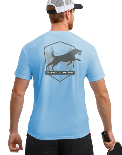 Pickleball Shirts for Men - UPF 50+ Quick Dry Performance Tee Short Sleeve T-Shirt for Pickleball Players