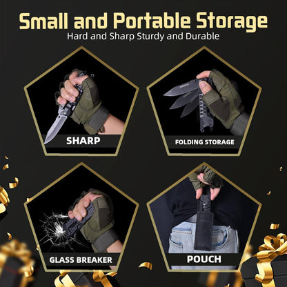 Multi-Tool Gifts for Men, Christmas Stocking Stuffers for Dad from Daughter Son, Multitool Knife 17 in 1 EDC Gear Cool Father Unique Birthday Gifts for Him Husband Boyfriend Grandpa Camping Essentials