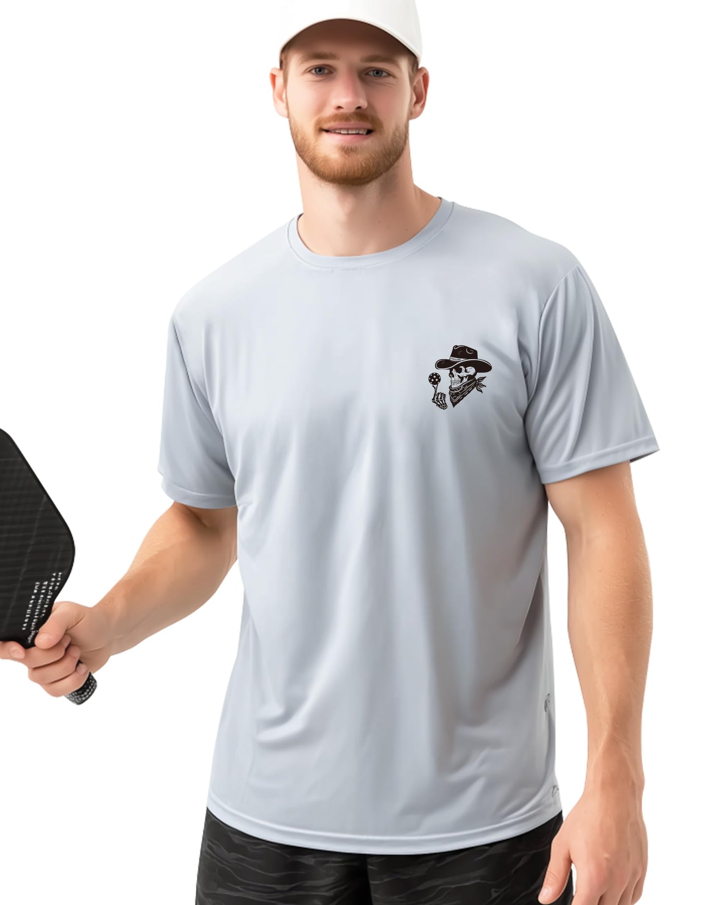 Pickleball Shirts for Men - UPF 50+ Quick Dry Performance Tee Short Sleeve T-Shirt for Pickleball Players