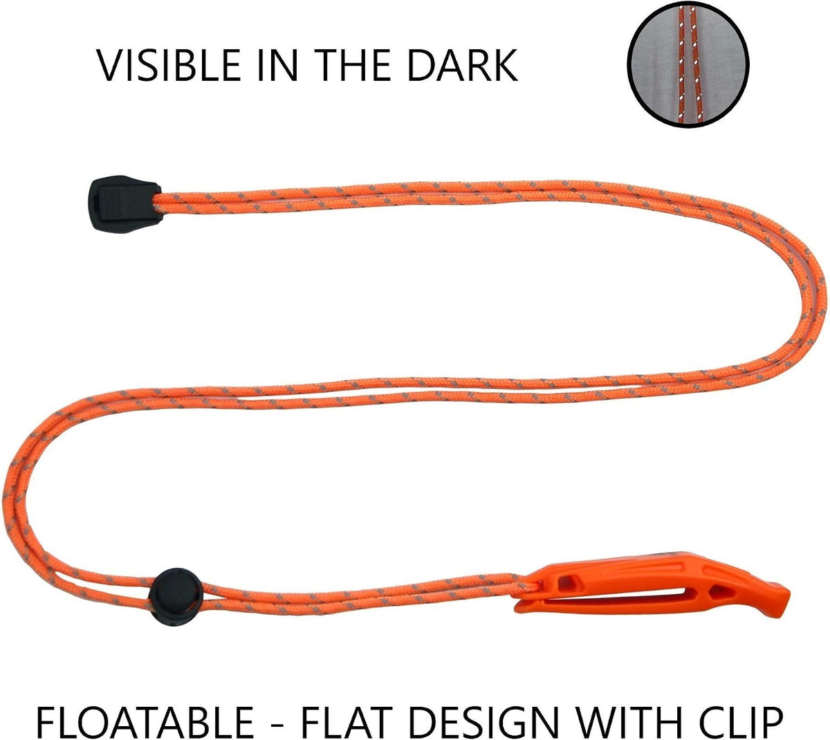 LuxoGear Emergency Whistles with Lanyard Safety Whistle Survival Shrill Loud Blast for Kayak Life Vest Jacket Boating Fishing Boat Camping Hiking Hunting Rescue Signaling Kids Lifeguard Plastic 2 Pack