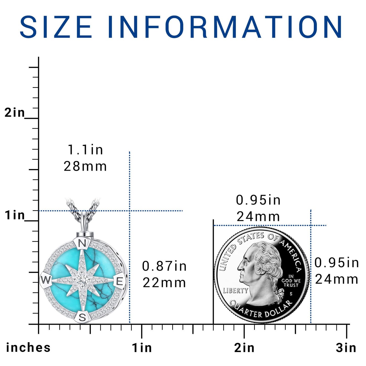 Turquoise Jewelry for Women Men 925 Sterling Silver Pendant Urn Necklaces for Ashes Picture Locket Necklace Thor Hammer Yggdrasil Virgen De Guadalupe St Michael Christopher Judas Witches Knot Necklace