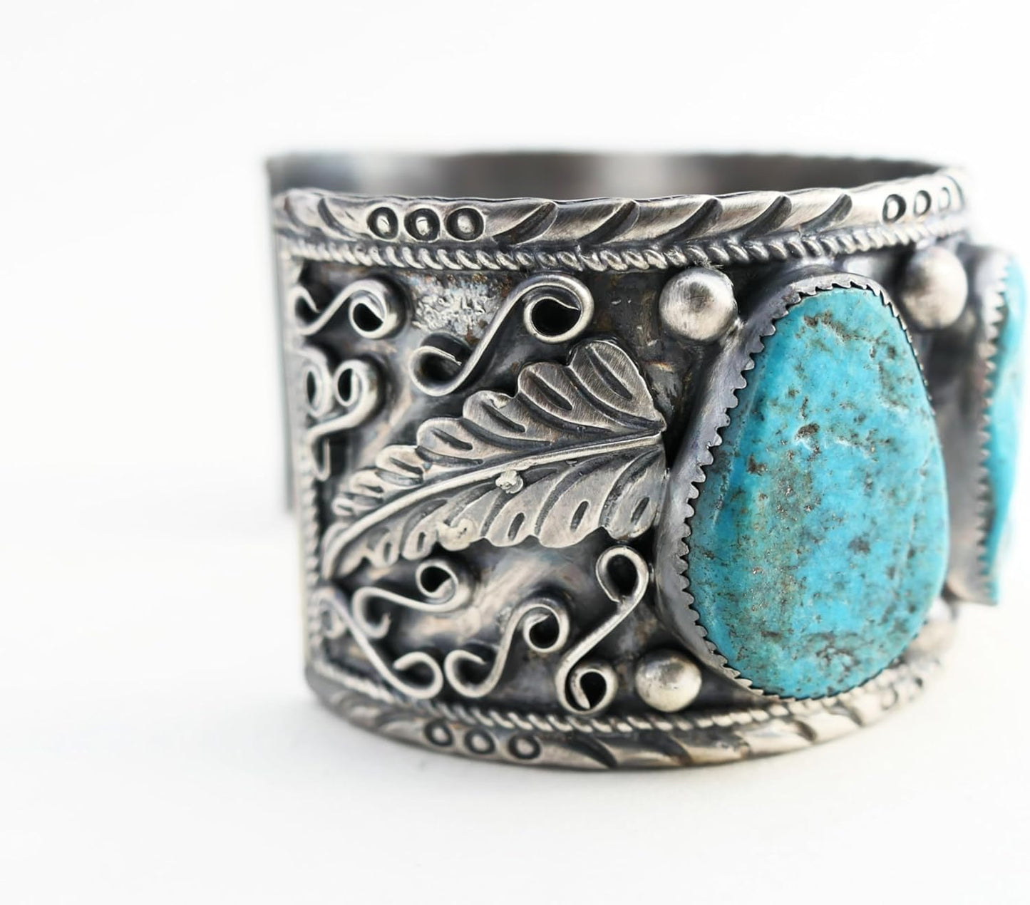 wide mens turquoise cuff silver 8 1/4 inch, Navajo cuff bracelet Kingman turquoise cuff, big silver bracelet for men, blue turquoise jewelry