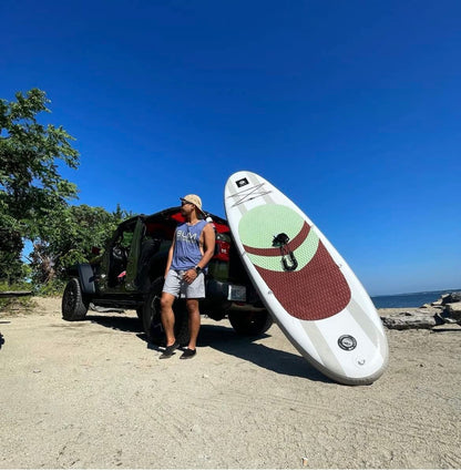 Roc Inflatable Stand Up Paddle Board 10' 6" with Premium SUP Paddle Board Accessories, Wide Stable Design, Non-Slip Comfort Deck for Youth & Adults