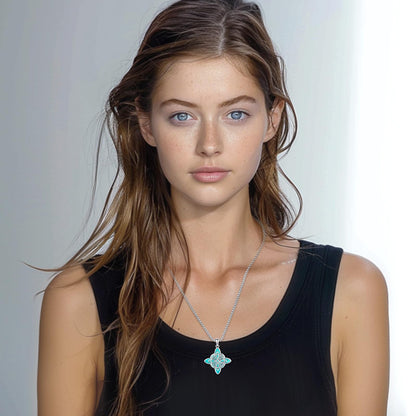 Turquoise Jewelry for Women Men 925 Sterling Silver Pendant Urn Necklaces for Ashes Picture Locket Necklace Thor Hammer Yggdrasil Virgen De Guadalupe St Michael Christopher Judas Witches Knot Necklace