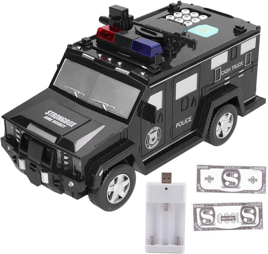 Armored Car Money Saving Box, Electronic Piggy Bank for Boys & Girls