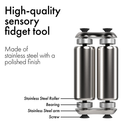 ONO Roller - Handheld Fidget Toy for Adults | Help Relieve Stress, Anxiety, Tension | Promotes Focus, Clarity | Compact, Portable Design (Junior Size/ABS Plastic, Purple)