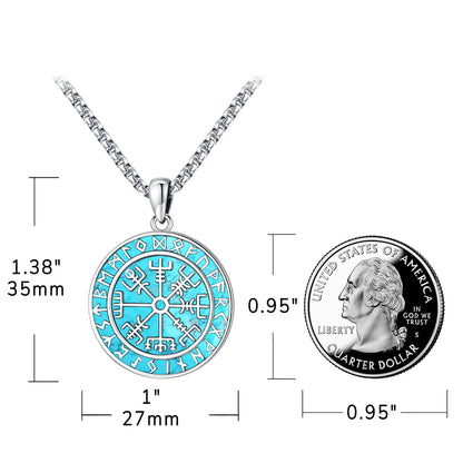 Turquoise Jewelry for Women Men 925 Sterling Silver Pendant Urn Necklaces for Ashes Picture Locket Necklace Thor Hammer Yggdrasil Virgen De Guadalupe St Michael Christopher Judas Witches Knot Necklace