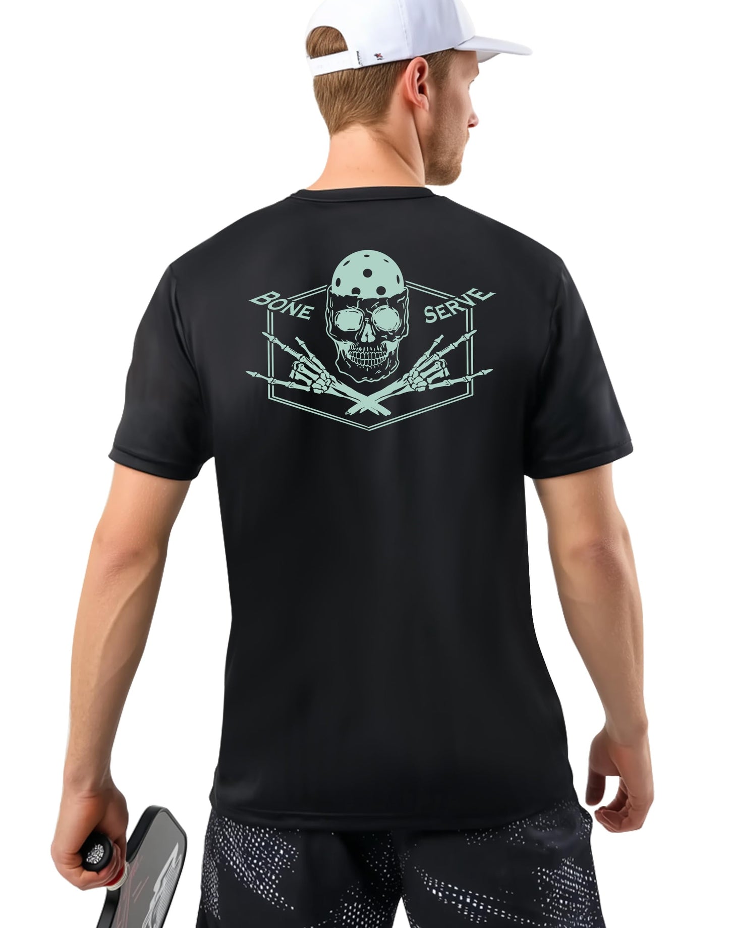 Pickleball Shirts for Men - UPF 50+ Quick Dry Performance Tee Short Sleeve T-Shirt for Pickleball Players