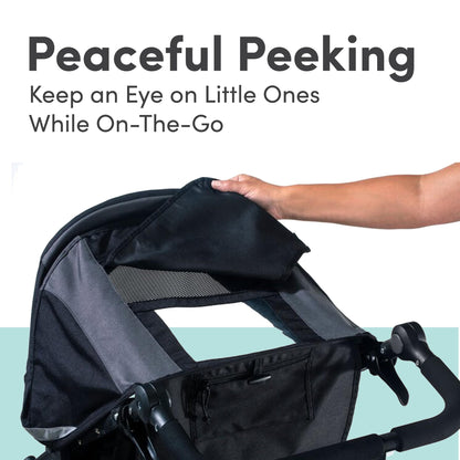 BOB Gear Revolution Flex 3.0 Duallie Jogging Stroller, Double Stroller, Graphite Black