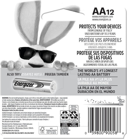 Energizer AA Batteries, MAX Double AA Battery Alkaline, 4 Count