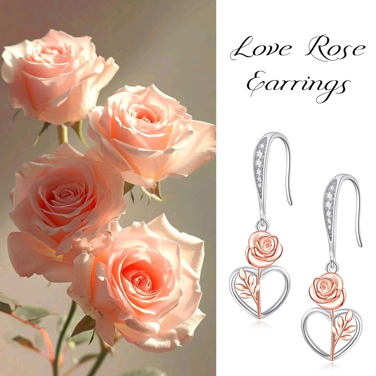 Dangle Earrings 925 Sterling Silver Leverback Earrings Birthday Gift Christmas Sterling Silver Jewelry for Women