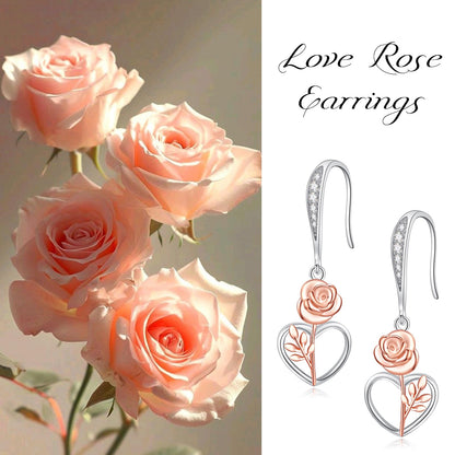 Dangle Earrings 925 Sterling Silver Leverback Earrings Birthday Gift Christmas Sterling Silver Jewelry for Women