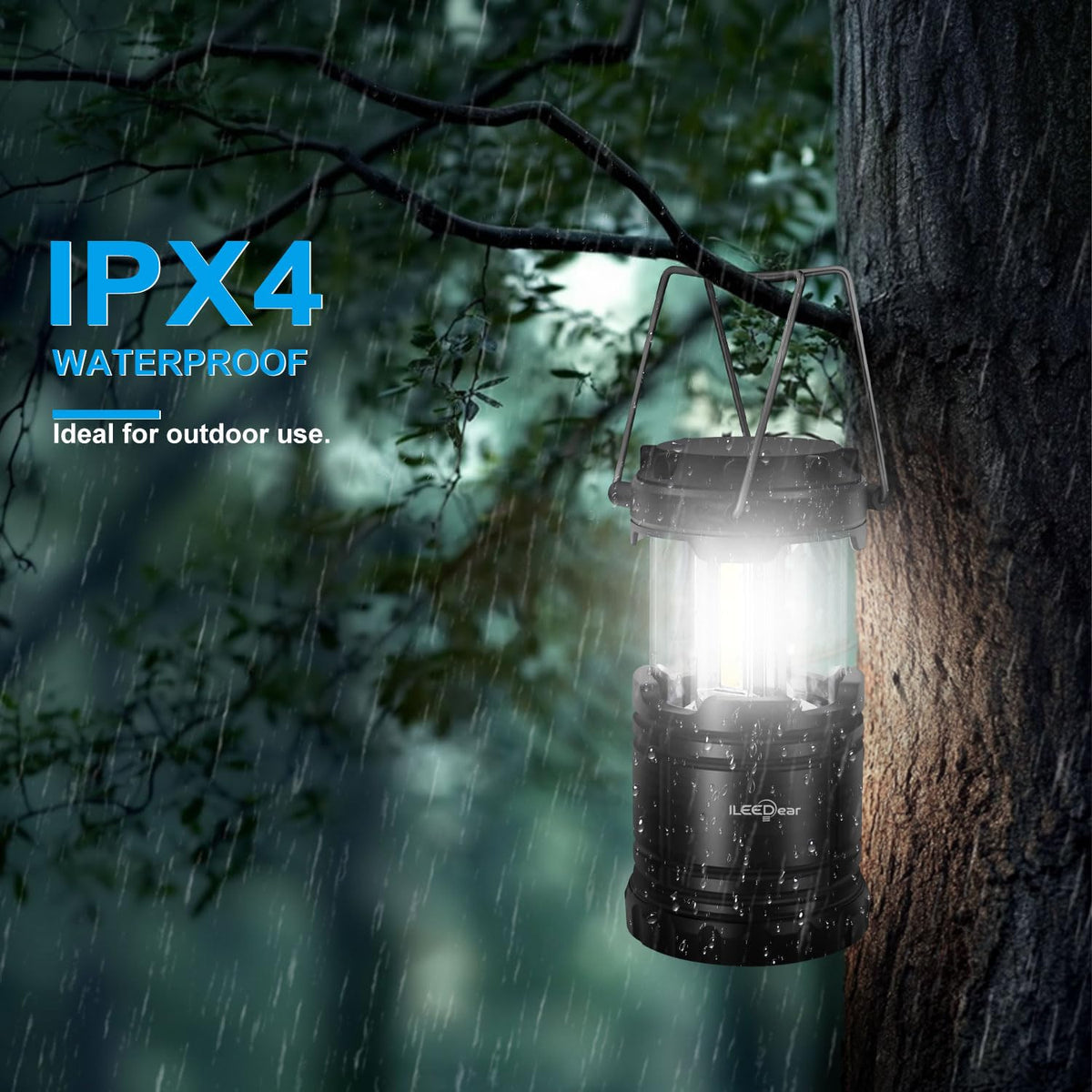 LED Camping Lantern, Battery Operated, 2 Pack