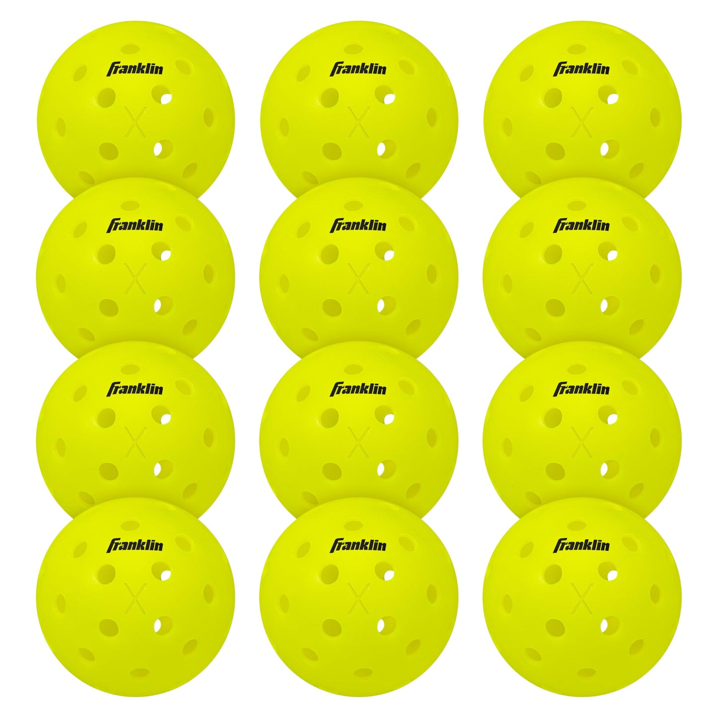 Franklin Sports X-40 Outdoor Pickleballs - Official Ball of USA Pickleball, APP Tour + US Open - Regulation Size